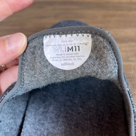 Allbirds Wool Lounger Natural Gray Men’s Size 11 - Picture 10 of 11